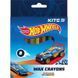 Крейда воскова Kite Jumbo Hot Wheels HW21-076, 8 кольорів