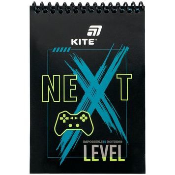 Блокнот на спіралі Kite Next Level K26-196-2, А6, 48 аркушів, нелінований K26-196-2 фото