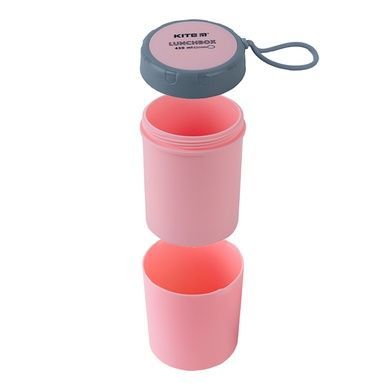 Ланчбокс круглий Kite K23-187-3, 450 мл, рожевий K23-187-3 фото