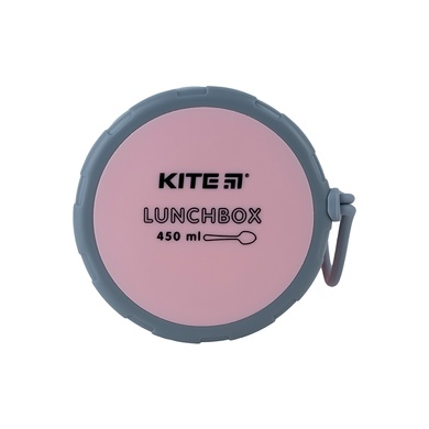 Ланчбокс круглий Kite K23-187-3, 450 мл, рожевий K23-187-3 фото
