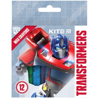 Крейда воскова Kite Transformers TF24-070, 12 кольорів TF24-070 фото