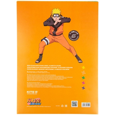 Бумага цветная неоновая Kite Naruto NR23-252, A4 NR23-252 фото