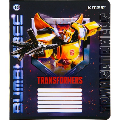 Тетрадь школьная Kite Transformers TF22-234, 12 листов, в линию TF22-234 фото