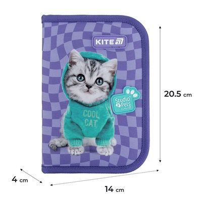 Пенал с наполнением Kite Studio Pets SP25-622H-2, 1 отделение, 2 отвоврота SP25-622H-2 фото