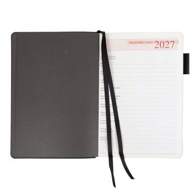 Ежедневник Leo Planner Binario A5 датированный 2027 мягкий графит 368 страниц 252726 фото