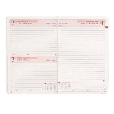 Ежедневник Leo Planner Flow А5 датированный 2027 мягкий оранжевый 368 страниц 252784 фото