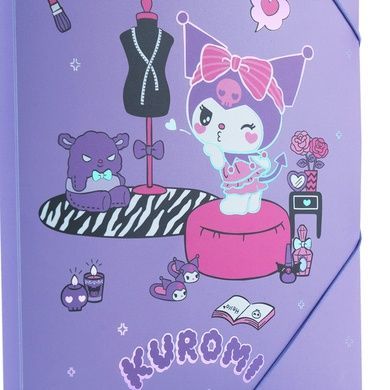 Папка на гумці Kite Kuromi HK25-247-1, A4 HK25-247-1 фото