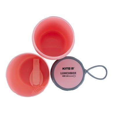 Ланчбокс круглий Kite K23-187-3, 450 мл, рожевий K23-187-3 фото