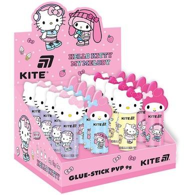 Клей-олівець PVP Kite Hello Kitty HK26-131, з фігурним ковпачком HK26-131 фото