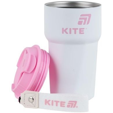 Термокружка Kite K25-1220-3, 450 мл, біло-рожева K25-1220-3 фото