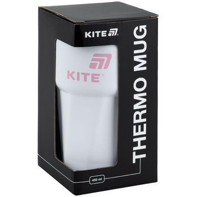 Термокружка Kite K25-1220-3, 450 мл, біло-рожева K25-1220-3 фото