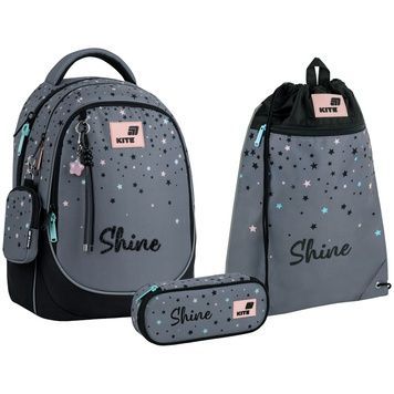 Шкільний набір Kite Education Shine SET_K26-700M-2 (рюкзак, пенал, сумка) SET_K26-700M-2 фото