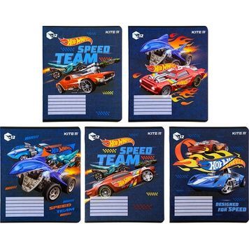 Зошит шкільний Kite Hot Wheels HW22-234, 12 аркушів, лінія HW22-234 фото