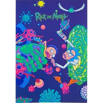 Блокнот-планшет Kite Rick and Morty RM22-194-1, A5, 50 аркушів, клітинка RM22-194-1 фото