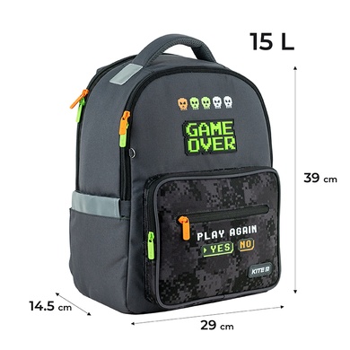 Шкільний набір Kite Game Over SET_K24-770M-4 (рюкзак, пенал, сумка) SET_K24-770M-4 фото