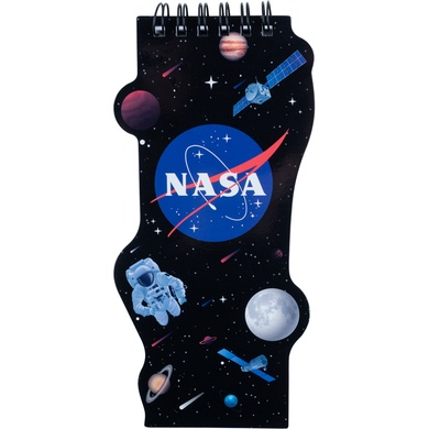 Блокнот на спіралі Kite NASA NS22-465, 50 аркушів, нелінований NS22-465 фото