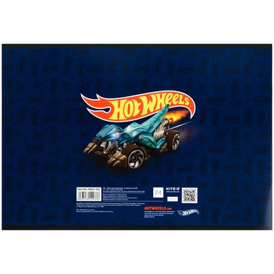 Зошит для малювання Kite Hot Wheels HW22-242, 24 аркуша HW22-242 фото
