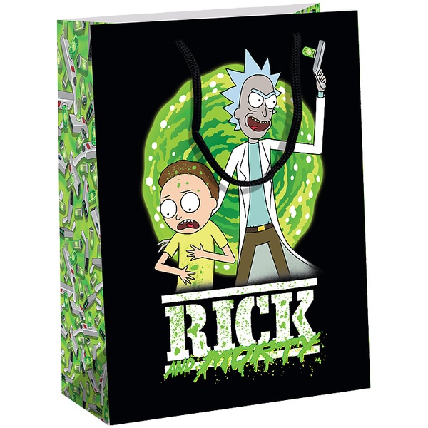 Пакет бумажный подарочный Kite Rick and Morty RM24-266, 26х32см RM24-266 фото