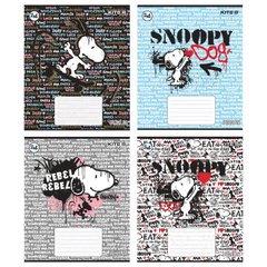 Тетрадь школьная Kite Snoopy SN21-238, 24 листа, клетка