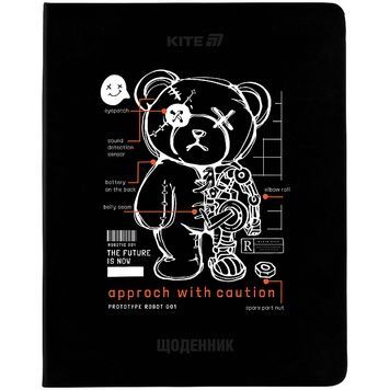 Щоденник шкільний Kite Bear K25-283-1, м'яка обкладинка, PU K25-283-1 фото