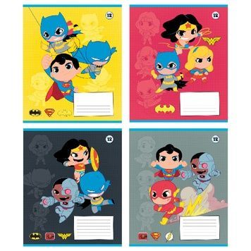 Зошит шкільний Kite DC ComicsDC25-235, 12 аркушів, коса лінія DC25-235 фото