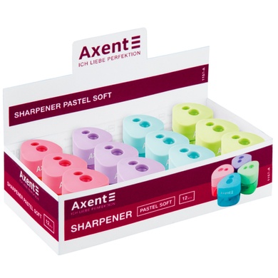 Точилка для олівців з контейнером Axent Pastel soft 1157-A, асорті 1157-A фото