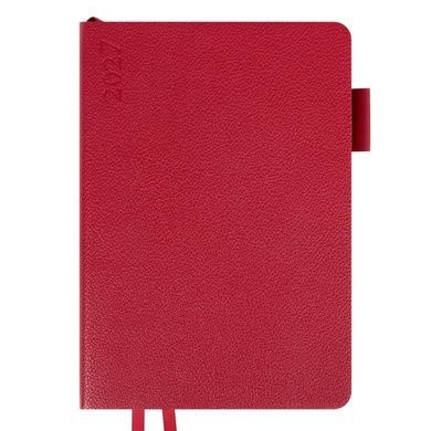 Ежедневник Leo Planner Binario A5 датированный 2027 мягкий бордовый 368 страниц 252728 фото