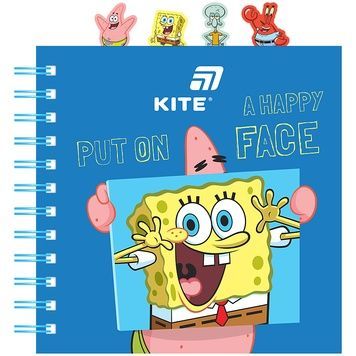 Блокнот з розділювачами на спіралі Sponge Bob SB26-278, 80 аркушів, клітинка, пластикова обкладинка SB26-278 фото