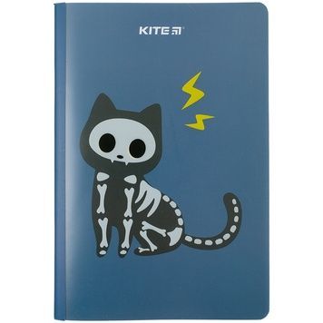 Блокнот Kite Cat sceleton K23-460-1, А5+, 40 аркушів, клітинка K23-460-1 фото