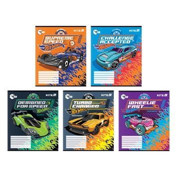 Зошит шкільний Kite Hot Wheels HW25-234, 12 аркушів, лінія HW25-234 фото