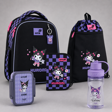 Шкільний набір 5в1 Kite Education Kuromi SET_HK26-555S-3 SET_HK26-555S-3 фото