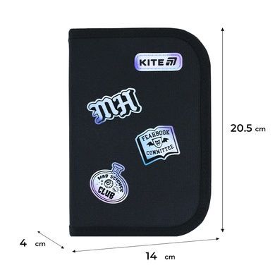 Пенал без наповнення Kite Monster High MH26-622, 1 відділення, 2 відвороти MH26-622 фото
