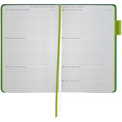 Еженедельник 2026 Axent Partner Soft Muse 8527-26-2-A, 125*195, зелёный 8527-26-2-a фото