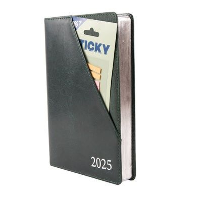 Ежедневник А5 Leo Planner датированный 2025 Whisky темно-зеленый 368 стр 252547 фото