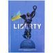 Книга записна Axent Liberty 8422-551-A, А4, 96 аркушів, клітинка, синя 8422-551-A фото 1