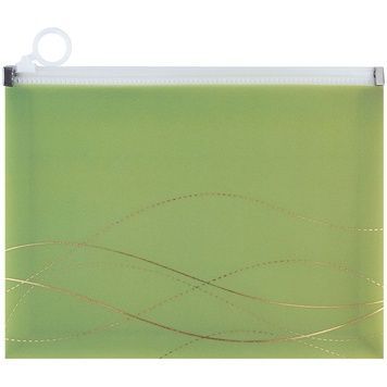 Папка на молнии zip-lock, А5+ Waves-3 1498-42-A фото