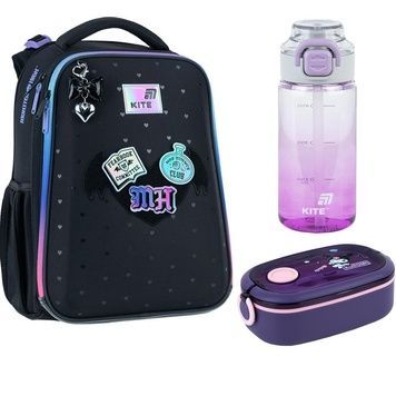 Рюкзак школьный каркасный Kite Education Monster High MH26-531M 3в1 MH26-531Mset фото