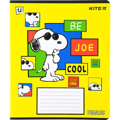 Зошит шкільний Kite Snoopy SN22-234, 12 аркушів, лінія SN22-234 фото