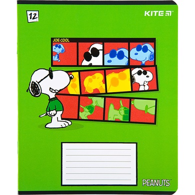Тетрадь школьная Kite Snoopy SN22-234, 12 листов, в линию SN22-234 фото