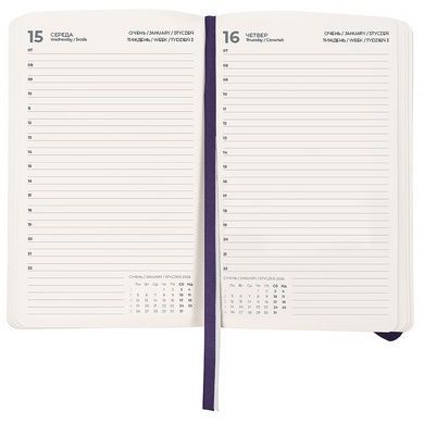 Щоденник 2026 Partner Soft Skin, 145*210, синій 8810-26-02-a фото