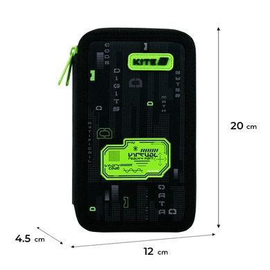 Пенал без наповнення Kite Digital K26-623-2, 2 відділення K26-623-2 фото