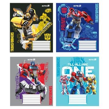 Зошит шкільний Kite Transformers TF25-235, 12 аркушів, коса лінія TF25-235 фото