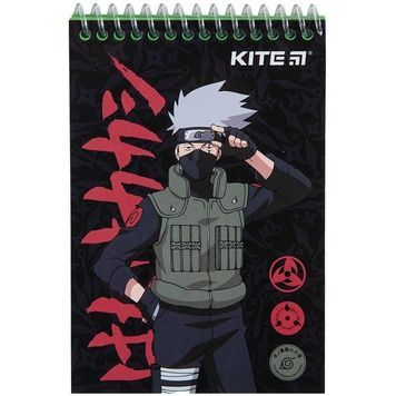 Блокнот на спіралі Kite Naruto NR23-196-1, А6, 48 аркушів, нелінований NR23-196-1 фото