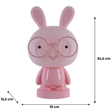 Світильник-нічник LED з акумулятором Bunny Kite K24-490-1-2, рожевий K24-490-1-2 фото