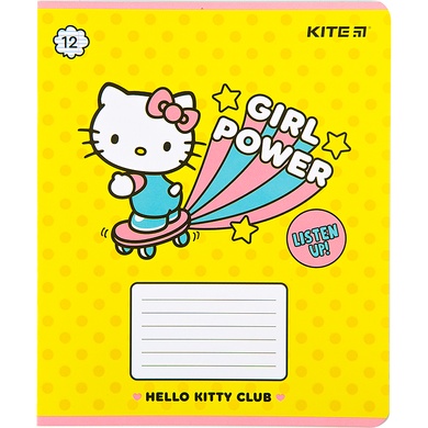 Зошит шкільний Kite Hello Kitty HK22-234, 12 аркушів, лінія HK22-234 фото