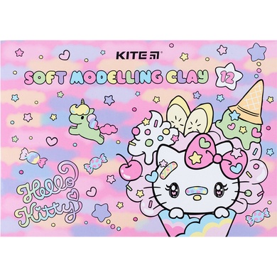 Пластилин восковой Kite Hello Kitty HK23-1086, 12 цветов, 240 г HK23-1086 фото