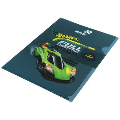 Папка-куточок з клапаном Kite Hot Wheels HW25-248-1, A4 HW25-248-1 фото