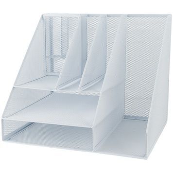 Подставка-органайзер Axent 2127-21-A, 345x290x290 мм, металлическая, белая 2127-21-A фото