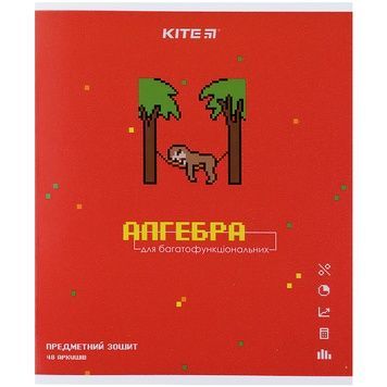 Предметная тетрадь Kite Pixel K21-240-16, 48 листов, клетка, алгебра K21-240-16 фото