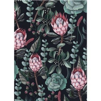 Книга записна Axent Bloom 8456-4-A, А5, 96 аркушів, клітинка, тверда обкладинка, зелена 8456-4-A фото